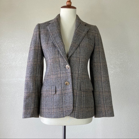 Evan Picone Jackets & Blazers - Vintage 80's Evan Picone Plaid Pure Wool Blazer